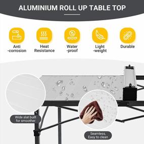 img 2 attached to Versatile And Lightweight KingCamp Aluminum Camp Table: Perfect For Outdoor Activities