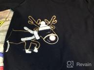 img 1 attached to 🎄 Christmas Sweater Shirts for Toddler Boys and Girls – Baby Long Sleeve Reindeer Xmas Pullover Tops (2-7 Years) review by Tim Woods