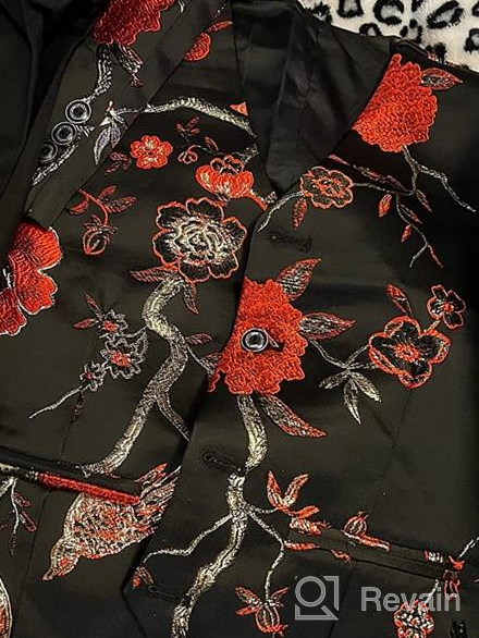 img 1 attached to SWOTGdoby Paisley Pieces Blazer Embroidery review by Jorge Bryant
