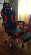 img 1 attached to Computer chair Defender Pilot gaming, upholstery: imitation leather, color: black/red review by Ognian Asenov ᠌