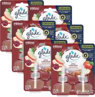 glade plugins refills air freshener: scented apple cinnamon, essential oils for home & bathroom (1.34 oz, 12 count) логотип