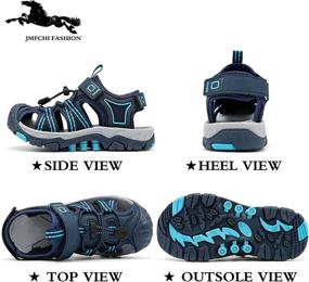 img 3 attached to 👟 Versatile Closed Toe Sandals for Girls: Quick Drying Outdoor Shoes with Athletic Appeal