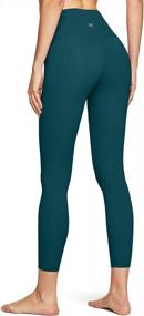 img 3 attached to Stretchy Yoga Capri Leggings With Hidden Pockets For Women'S Workout, Running And Fitness Routine