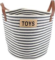 midlee cotton rope pet toy basket storage container logo