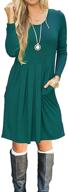 auselily women's sleeve pleated dresses with pockets for women's clothing логотип