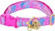 lilly pulitzer adjustable closure splendor dogs logo