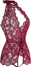 img 3 attached to Ababoon Women One Piece Lingerie Lace Sexy Baby Dolls Teddy Sleepwear