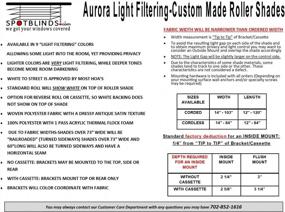 img 2 attached to Customize Your Perfect Light Filtering Roller Shades- Select Size, Color And Mounting Options