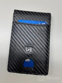 img 5 attached to 👝 Premium Carbon Fiber Leather Wallet: Men's Accessory for Cards, Cash & Organizers