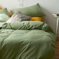 highbuy оливково-зеленый трикотажный хлопковый пододеяльник - простой шикарный пододеяльник с ультрамягким однотонным зеленым постельным бельем для детской и взрослой спальни, комплекты постельного белья для двуспальных кроватей логотип