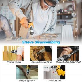 img 3 attached to NOUVCOO Electric Cordless Screwdriver - 47Pcs Rechargeable Power Screw Gun With LED Lights And 7 Torque Settings For DIY At Home