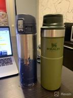 img 1 attached to Stanley Classic Trigger Action Travel Mug - 12, 16, 20 oz – Hot &amp; Cold Thermos – Double Wall Vacuum Insulated Tumbler for Coffee, Tea, and Drinks – Stainless-Steel, BPA Free review by Ghazali Dikir