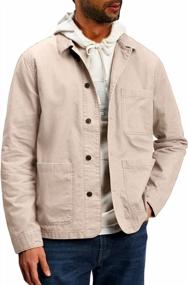 img 4 attached to Men'S Camo Military Utility Jacket With Multiple Pockets Perfect For Outdoor Activities And Safaris