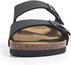 img 3 attached to Mens Sandals With Arch Support, Adjustable Buckle Straps And Cork Footbed | FITORY