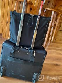 img 6 attached to Ремни для багажа Vigorport: высокоэластичный ремень для путешествий, ремешок для добавления сумки с идентификационными бирками - регулируемый и прочный (черный, нормальный)