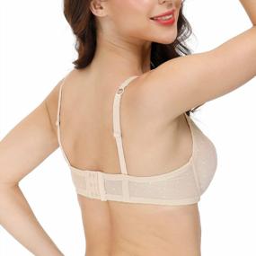 img 1 attached to Sheer Elegance: YANDW Unlined Bra With Demi And Plunge Style