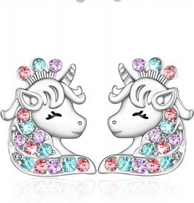 img 4 attached to Magical Shonyin Unicorn Earrings - The Perfect Gift For Girls Aged 2-12