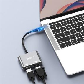 img 1 attached to SGEYR Dual Display USB C Adapter: Compatible With MacBook Pro, IPad Pro, Dell XPS, And More!