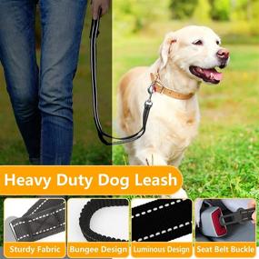 img 1 attached to Outdoor Dog Runner System - 50ft Trolley System Dog Tie Out Cable with 6.5ft Runner Cable for Large Dogs up to 100lbs - Rust Proof Heavy Duty Dog Lead for Yard, Camping, and Outdoor Activities