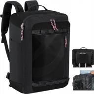 trailkicker 32l travel backpack: flight approved, carry on weekender bag for business executives men & women logo