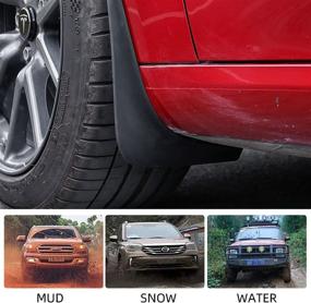 img 3 attached to 🚗 2021 Tesla Model Y Mud Flaps Splash Guards - Drill-Free Fender Mud Guard Accessories (4PC Compatible)