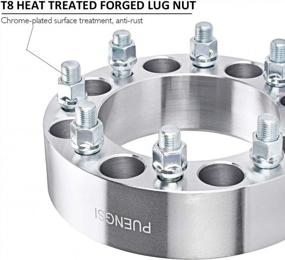 img 1 attached to PUENGSI 2 Inch Wheel Spacers 8X6.5 To 8X170 Wheel Adapters For 1999-2010 GMC Sierra 2500HD 3500HD 126.15Mm Hub Bore With 14X1.5 Studs