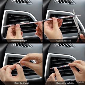 img 1 attached to QNJUCD Car Vent Outlet Trim 20Pcs Universal Car Parts Air Conditioner Decoration Strip Car Interior Moulding Trim Replacement Parts