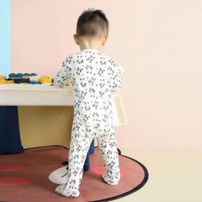 img 1 attached to Cute & Comfy Baby Footed Pajamas - Long Sleeve Onesies For Toddler Boys & Girls