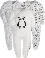 cute & comfy baby footed pajamas - long sleeve onesies for toddler boys & girls logo