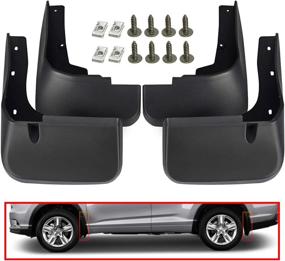 img 4 attached to A-Premium Splash Guards Mud Flaps Mudflaps for Toyota Highlander 2011-2013 Front and Rear 4-PC Set (No Fender Flares or Running Boards)