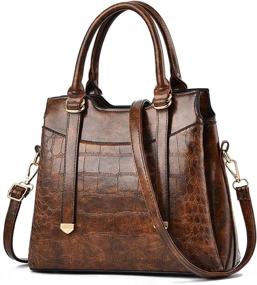 img 4 attached to Womens Handbags Designer Satchel Shoulder Women's Handbags & Wallets ~ Satchels