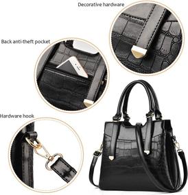 img 1 attached to Womens Handbags Designer Satchel Shoulder Women's Handbags & Wallets ~ Satchels