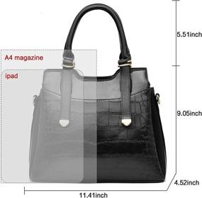 img 2 attached to Womens Handbags Designer Satchel Shoulder Women's Handbags & Wallets ~ Satchels