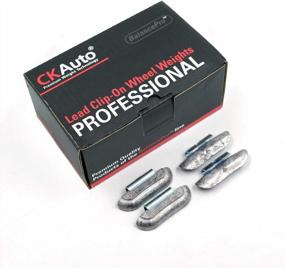 img 2 attached to 25Pcs/Box CKAuto 1.25Oz P125 Lead Clip-On Wheel Weights, Uncoated