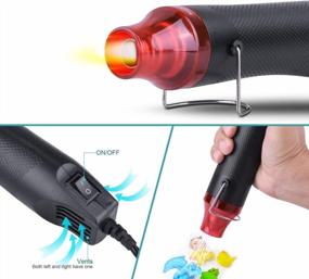 img 1 attached to ETEPON 300W Mini Electric Hot Air Gun For DIY Crafts: Ideal For Embossing, Shrink Wrapping, Drying Paint, Clay, And Embossing Folders - ET021 (Black)