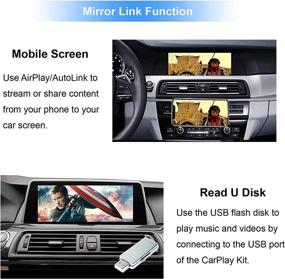 img 2 attached to 🚗 Wireless Carplay Retrofit Kit Decoder for BMW 1/2/3/4 Series with NBT/ID4 System, Model Years: 2012-2015, Compatible with F3 F34 F20 F21 F22 F30 F32 F33 F36 F80, Supporting Android Auto, Mirrorlink, Reverse Camera Integration