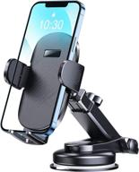 📱 ruiwwo car phone mount holder – dashboard & windshield [strong suction] – universal compatible with iphone 13 pro max/12/11/xs/8 & more logo