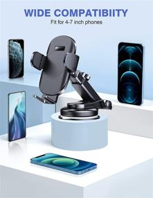 img 3 attached to 📱 Ruiwwo Car Phone Mount Holder – Dashboard & Windshield [Strong Suction] – Universal Compatible with iPhone 13 Pro Max/12/11/XS/8 & More