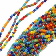 jablonex czech seed beads mix, size 11/0, rainbow opaque multi, 1 hank per 4000 beads logo