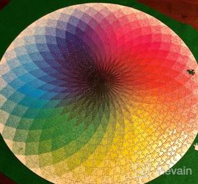 img 6 attached to Rainbow Palette 1000 штук круглых пазлов - интеллектуальная игра для взрослых и детей - бренд LRRH