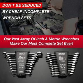 img 3 attached to 🔧 JAEGER 24pc IN/MM TIGHTSPOT Ratcheting Wrench Set - MASTER SET with Quick Access Organizer - Premium Gear-to-Tip Combination Wrenches