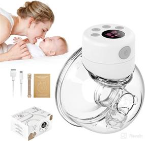 img 4 attached to 🤱 XIMYRA S12: Hands-Free Wearable Breast Pump with LCD and 2 Modes, 9 Levels, Low Noise & Painless Breastfeeding - 24mm Flange