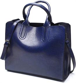 img 4 attached to Pahajim Handle Satchel Fashion Handbags: Sleek Women's Handbags & Wallets