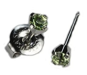 img 4 attached to Birthstone Piercing Earrings Hypoallergenic Studex