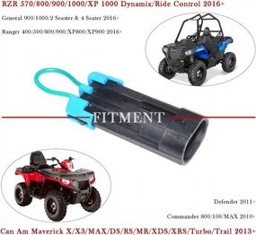 img 1 attached to Polaris RZR RS1 Ranger 570-1000 XP &amp; Can AM Maverick Commander Defender Ремень безопасности Обходная заглушка Зажим для ремня безопасности - 2 шт. Аксессуары