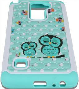 img 3 attached to Owl Design Shock Absorption Hybrid Case For LG Stylo 2/G Stylo 2/Stylus 2 - MagicSky Studded Rhinestone Bling Cover