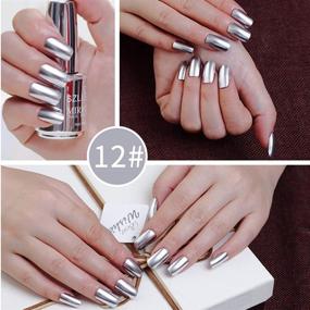 img 3 attached to Ingzy Metallic Nail Polish - 16 Colors To Choose From, Long-Lasting And Unpeelable