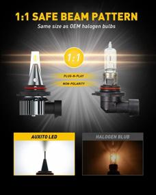 img 3 attached to AUXITO 9145 LED Fog Bulbs, 6500K Cool White, 6000LM 400% Brightness, H10 9140 LED Fog Light Bulbs Replacement, CSP LED Chips, Plug And Play, Canbus Ready, Pack Of 2