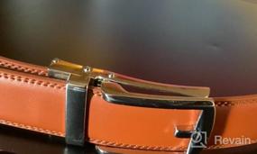 img 7 attached to Ratchet Leather Fit 35Cm Wide 800 LIGHT BROWN 110: Stylish and Sturdy Brown Leather Belt for 35Cm Waistline