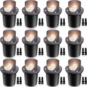img 4 attached to Illuminate Your Outdoor Space With SUNVIE'S 12 Pack Low Voltage Landscape Lights - Waterproof, Shielded, And Energy-Efficient LED Well Lights For Pathways, Gardens, Fences, And Decks